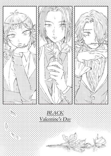 【薑餅人王國】《Black Valentine's Day》(小料&amp;貼紙SET)
