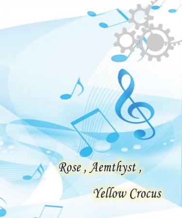 Rose,Aemthyst,Yellow Crocus 封面圖