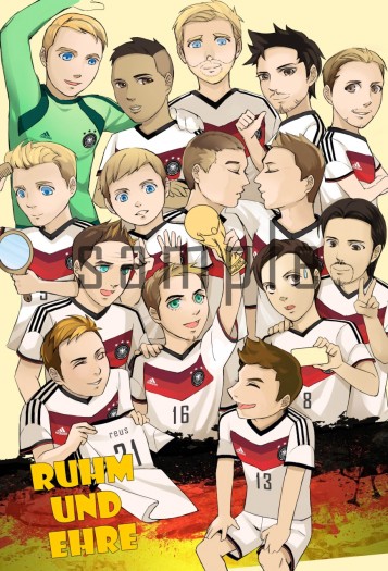 《Ruhm und Ehre（榮耀與名望）》2014世足德國隊中心本 封面圖