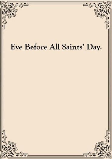 Eve Before All Saints' Day 封面圖