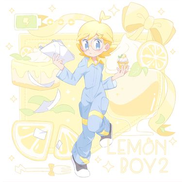 【Lemon boy 2】史特隆中心全彩塗鴉本 封面圖