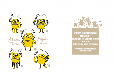 [Adventure Time+Regular Show Pomotion Book] 封面圖