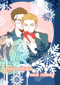 Snowflake and candy雪花跟糖果