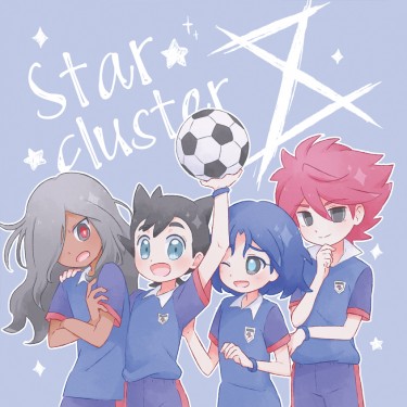 【Star cluster】閃電十一人全彩塗鴉本 封面圖