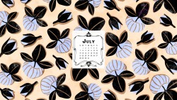 2019 七月月曆桌布