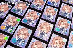【にじさんじ】加賀美ハヤト浮雕銀彩虹郵票小卡