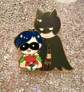 BruDick Batman &amp; Robin活力雙雄金屬徽章