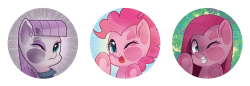 Pinkie Pie 貼臉胸章