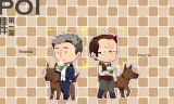 【Person of Interest/POI】〈Reese & Finch吊飾〉