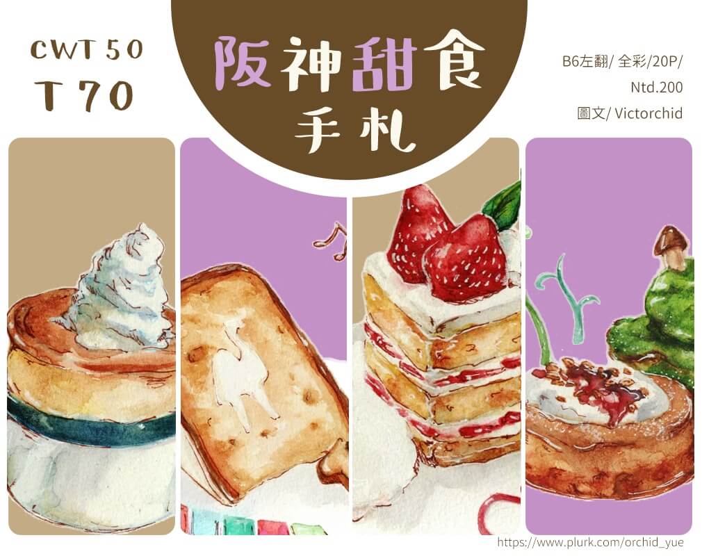 《阪神甜食手札》──日本關西甜點手繪資料集 封底圖