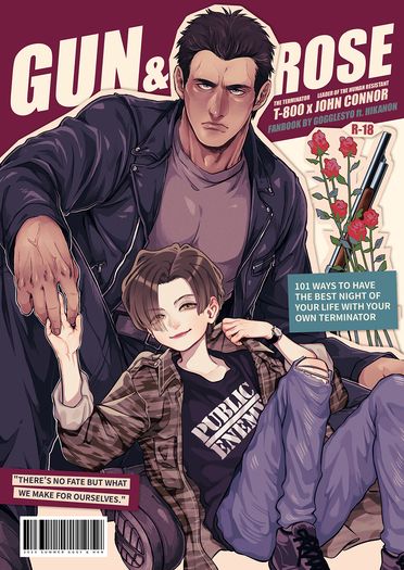 【T2】Gun and rose