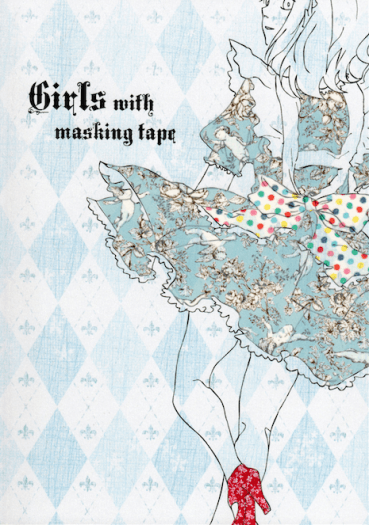 Girls with masking tape