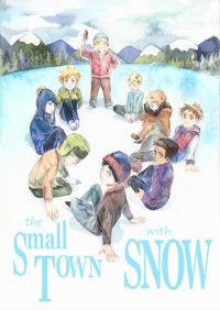 The small town with snow