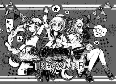 【原創】-TREASURE-原創黑白插畫本 封面圖