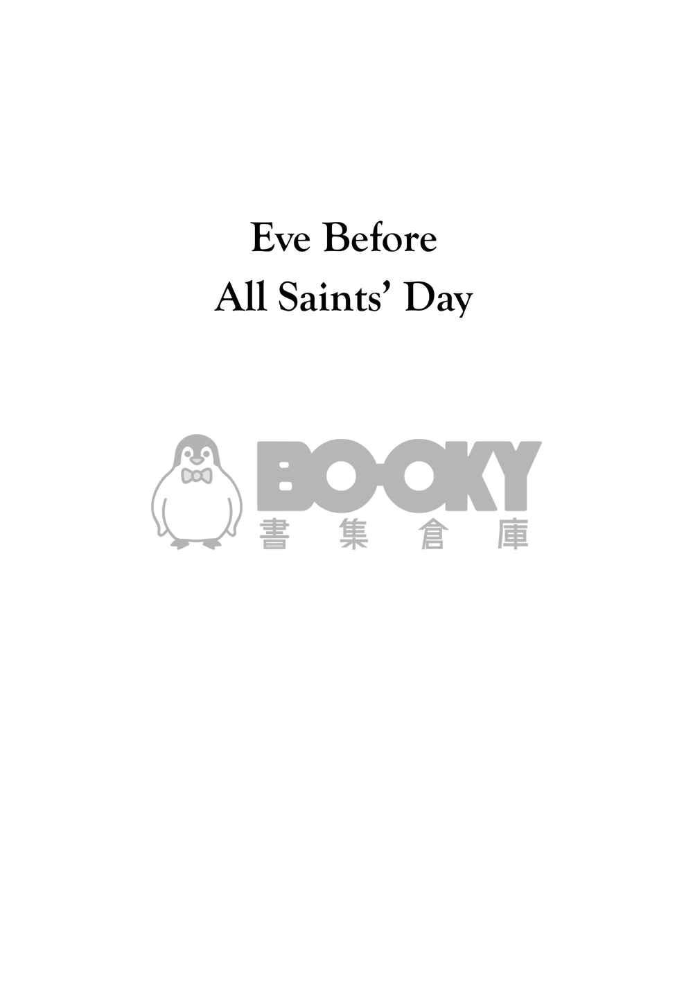 Eve Before All Saints' Day 試閱圖片