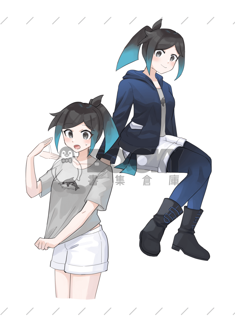 原創百合《四季紀錄》全彩插畫本 試閱圖片
