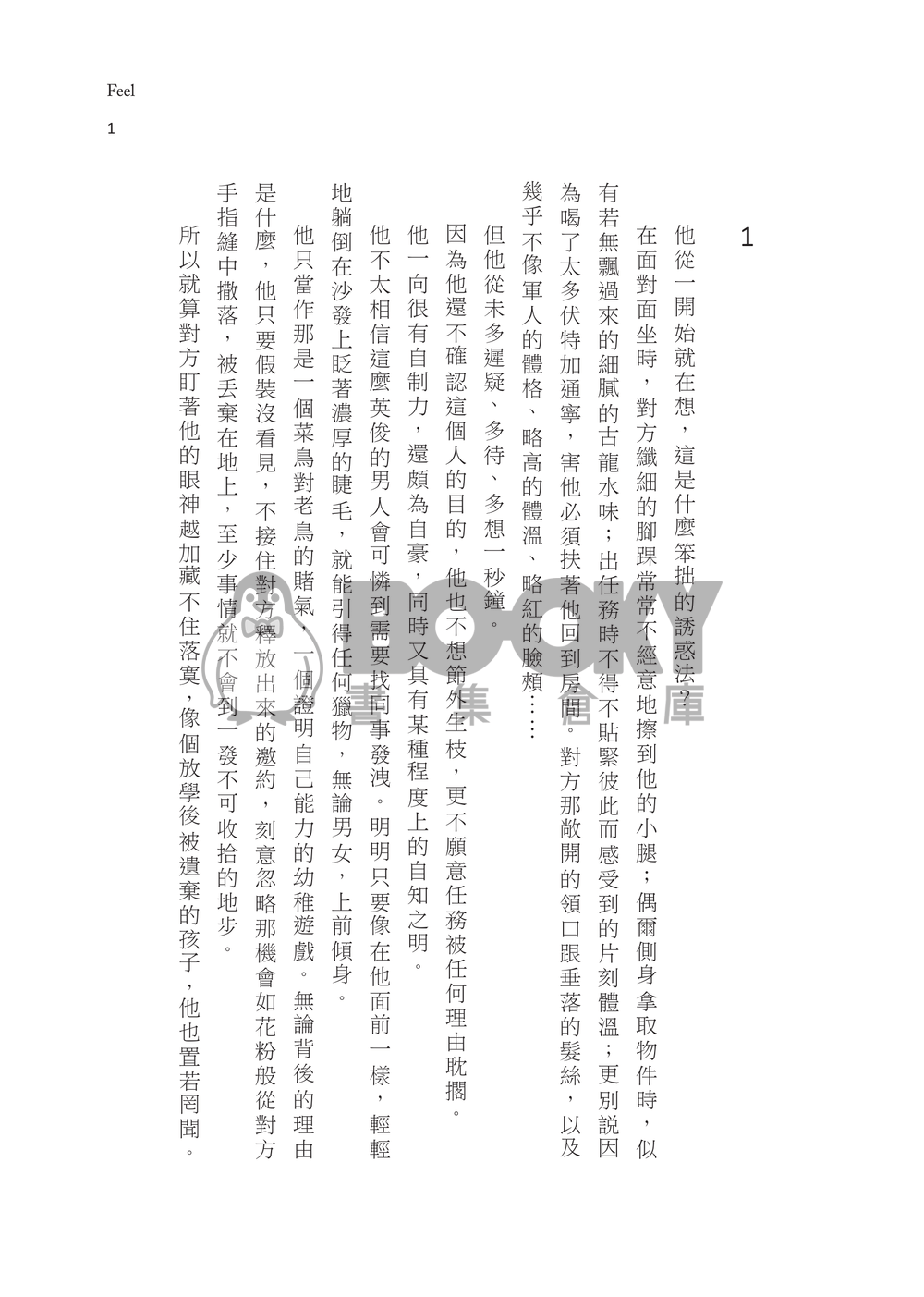 《Feel Reality and No More Tears》天能Protagoneil小說本 試閱圖片