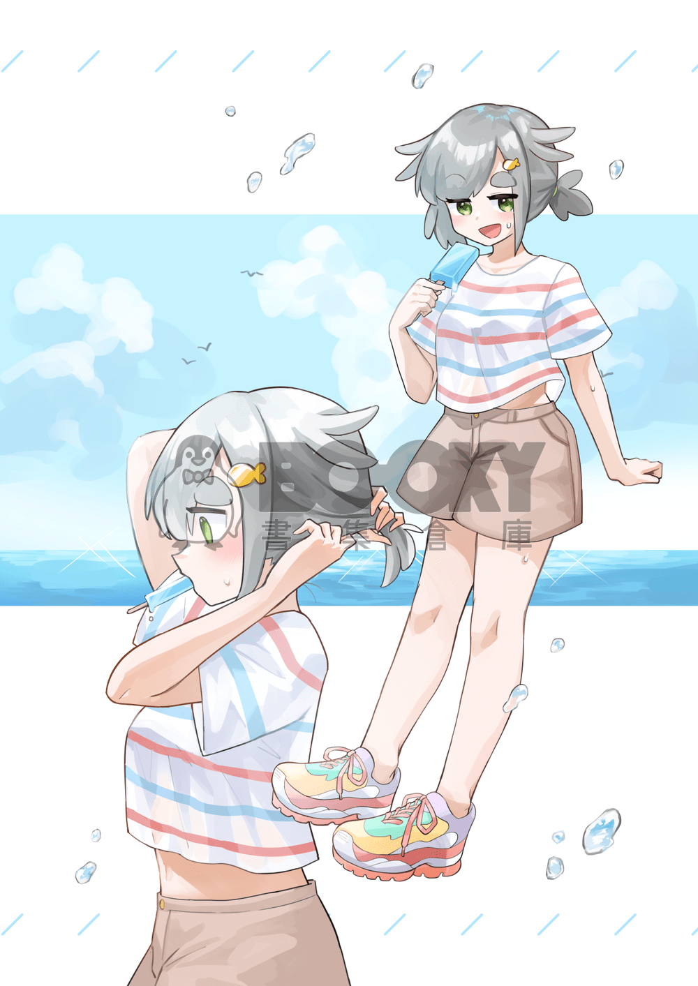 原創百合《四季紀錄》全彩插畫本 試閱圖片