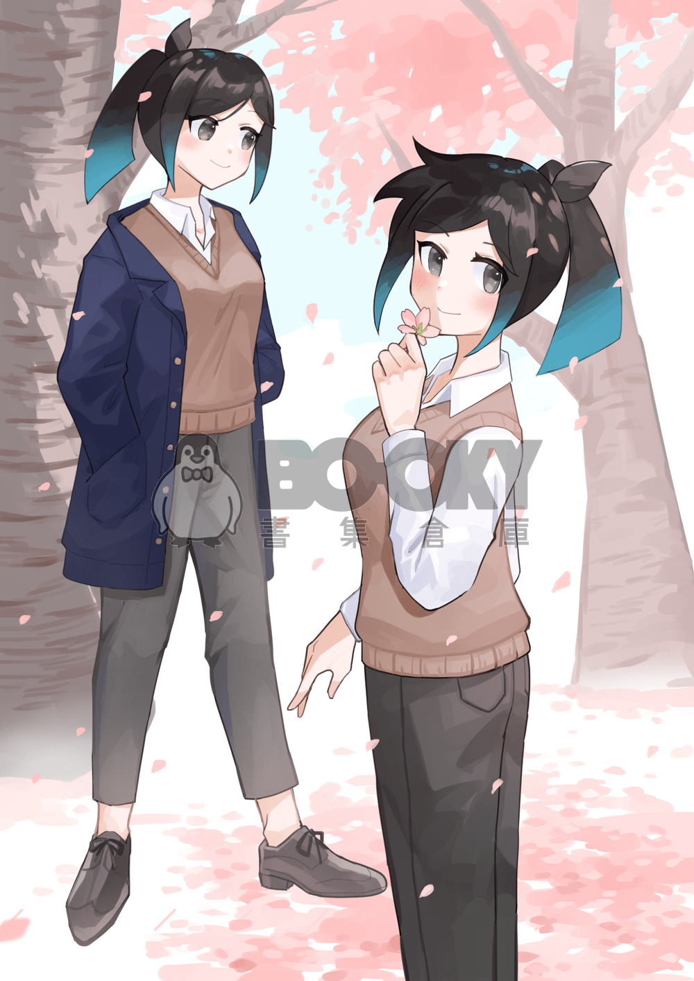 原創百合《四季紀錄》全彩插畫本 試閱圖片