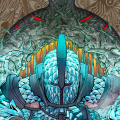 LARP慕夏泥金角色卡插畫