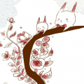 flower & rabbit