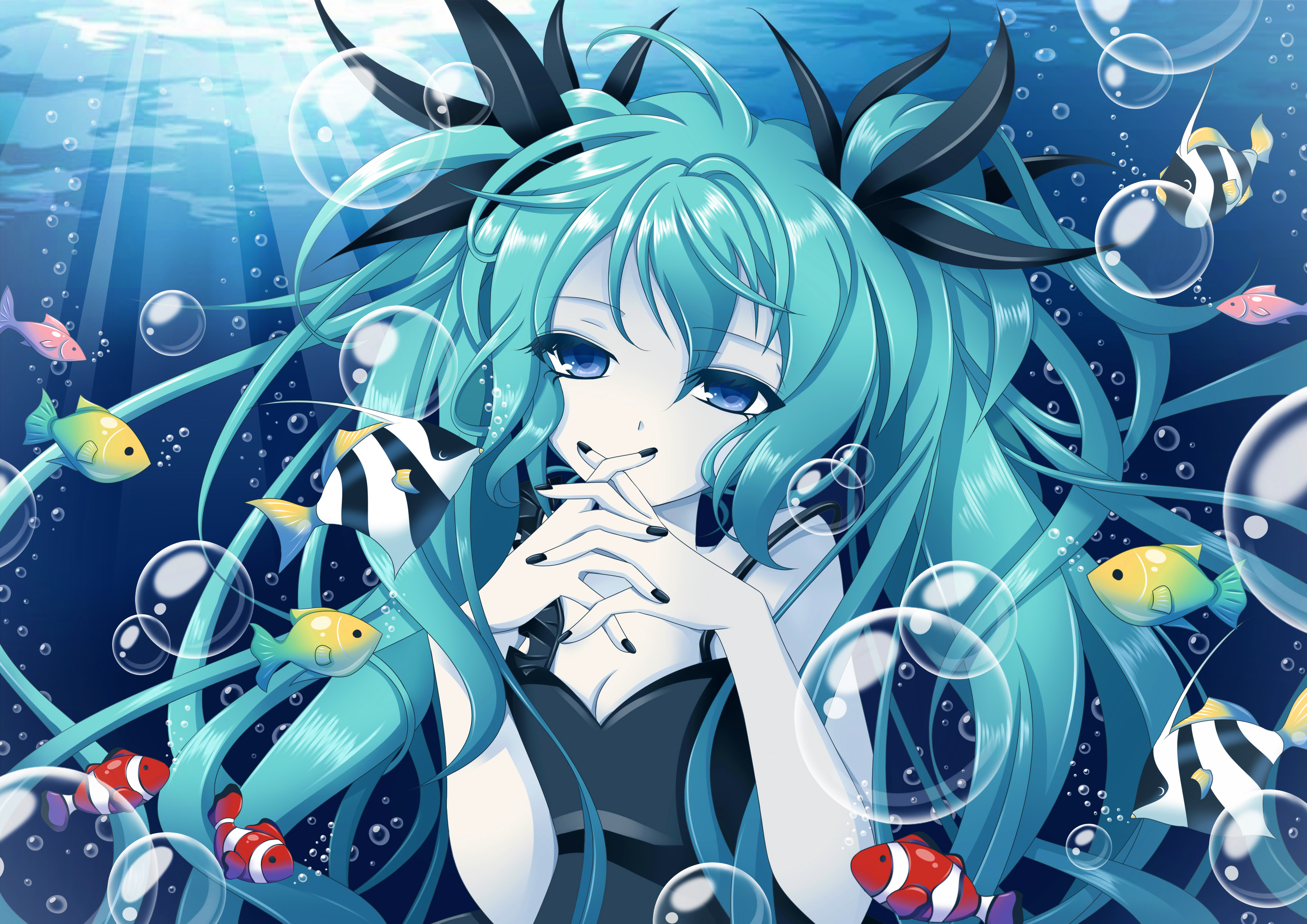 Anime Underwater Wallpapers - Top Free Anime Underwater Backgrounds ...