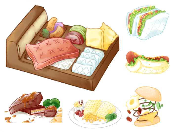 寢具×食物系列