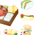 寢具×食物系列