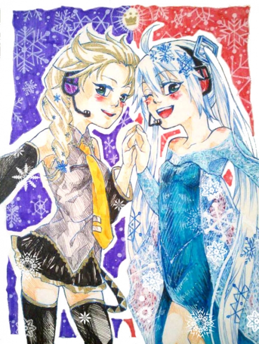 雪ミクと雪の女王