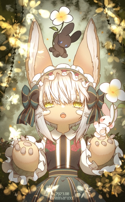 兔子與花