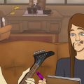 在奧登森的辦公室裡- Metalocalypse