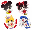 MICKEY、MINNIE、WINNIE、DONALD擬人壓克力吊飾鑰匙圈