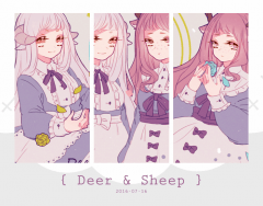 原創明信片✦Deer and Sheep