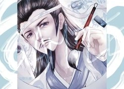 魔道祖師 姑蘇藍氏 叔父 藍啟仁 《墨香》 無料明信片