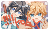 【偶像夢幻祭／あんスタ】ほっちゃんと大吉くん銀河雪銅圓角小卡