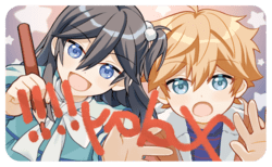 【偶像夢幻祭／あんスタ】ほっちゃんと大吉くん銀河雪銅圓角小卡