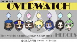 【CWT47】Overwatch 透明壓克力吊飾