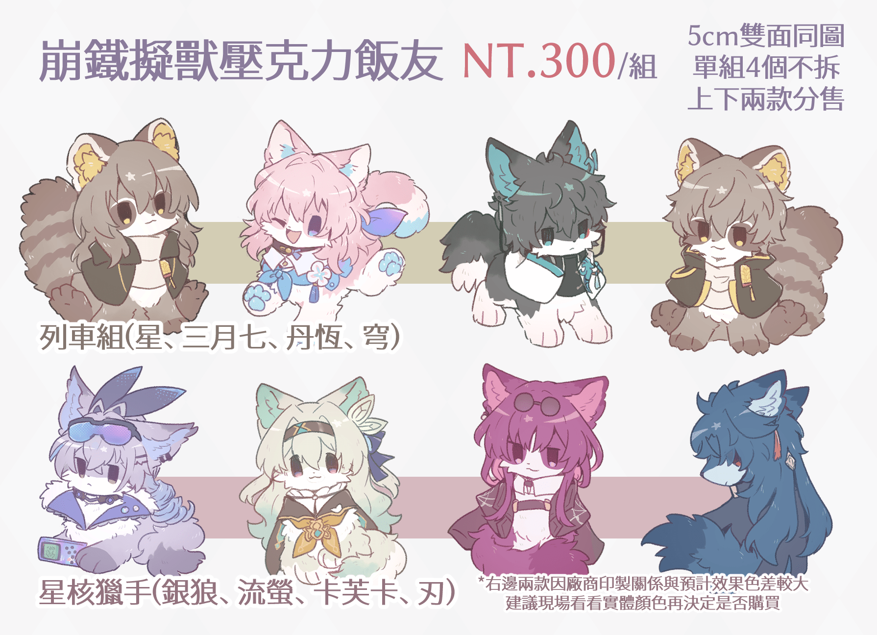 【崩壞：星穹鐵道】擬獸化壓克力飯友