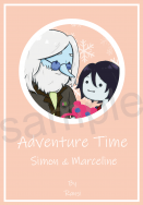 【Adventure Time 】賽門&amp;小瑪瑟琳 胸章