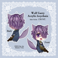 【Ib】狼Garry 雙面透明壓克力大吊飾