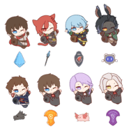 【FF14】串串壓克力吊飾