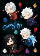 [DMC5]刀模貼紙 魔人的家族傳捅(誤