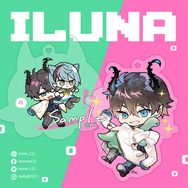 ILUNA◈燉飯/飯鏡◈金蔥壓克力吊飾