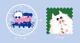 夏五 冬日雪球亮片充氣吊飾