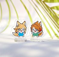 小小萌獸 Furry黃昏&曠野立牌吊飾