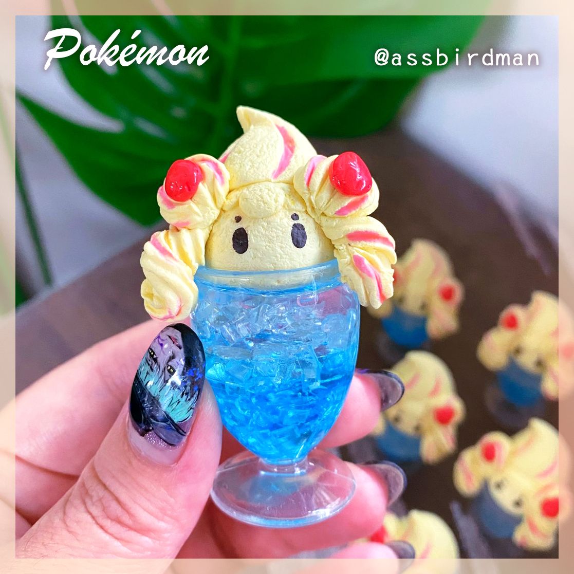 【精靈寶可夢】霜奶仙漂浮冰淇淋蘇打🍨 - 手工點心模型