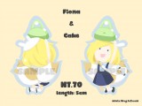 Adventure Time Fiona&Cake 雙面壓克力吊飾