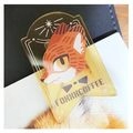 ［狐咖啡］壓克力磁鐵夾 / 帕狐 / PUFFOX / FOXXXCOFFEE