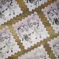 PLAVE Yataz燙玫瑰金郵票貼紙(一套二入)