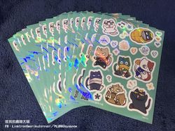 【我的英雄學院】小動物ver. 虹光刀模貼紙